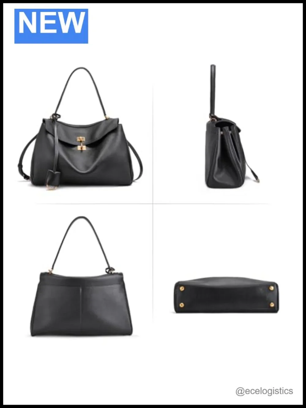 Genuine Leather Tote Bag Women Top-Handle Satchel Shoulder Crossbody Purse